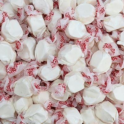 Vanilla Salt Water Taffy - Individually Wrapped Assorted Flavors - Old Fashion Saltwater Taffy Candy Bulk, by Queen City Candy Cave (1 Pound)