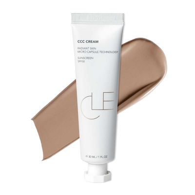 CLE Cosmetics CCC Cream (Neutral Medium 206 / SPF 50) - Color Correcting CC Cream with Sunscreen - Lightweight, Hydrating, Light to Medium Coverage Foundation - BB &amp; CC Cream Hybrid - 1 fl oz