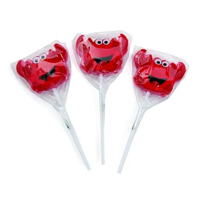 Crab Character Lollipops Individually Wrapped - 12 PC.