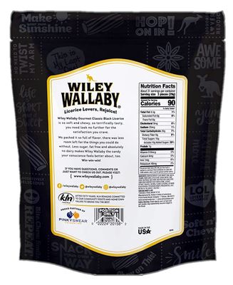 Wiley Wallaby Classic Black Licorice, 32 Ounce Resealable Bag