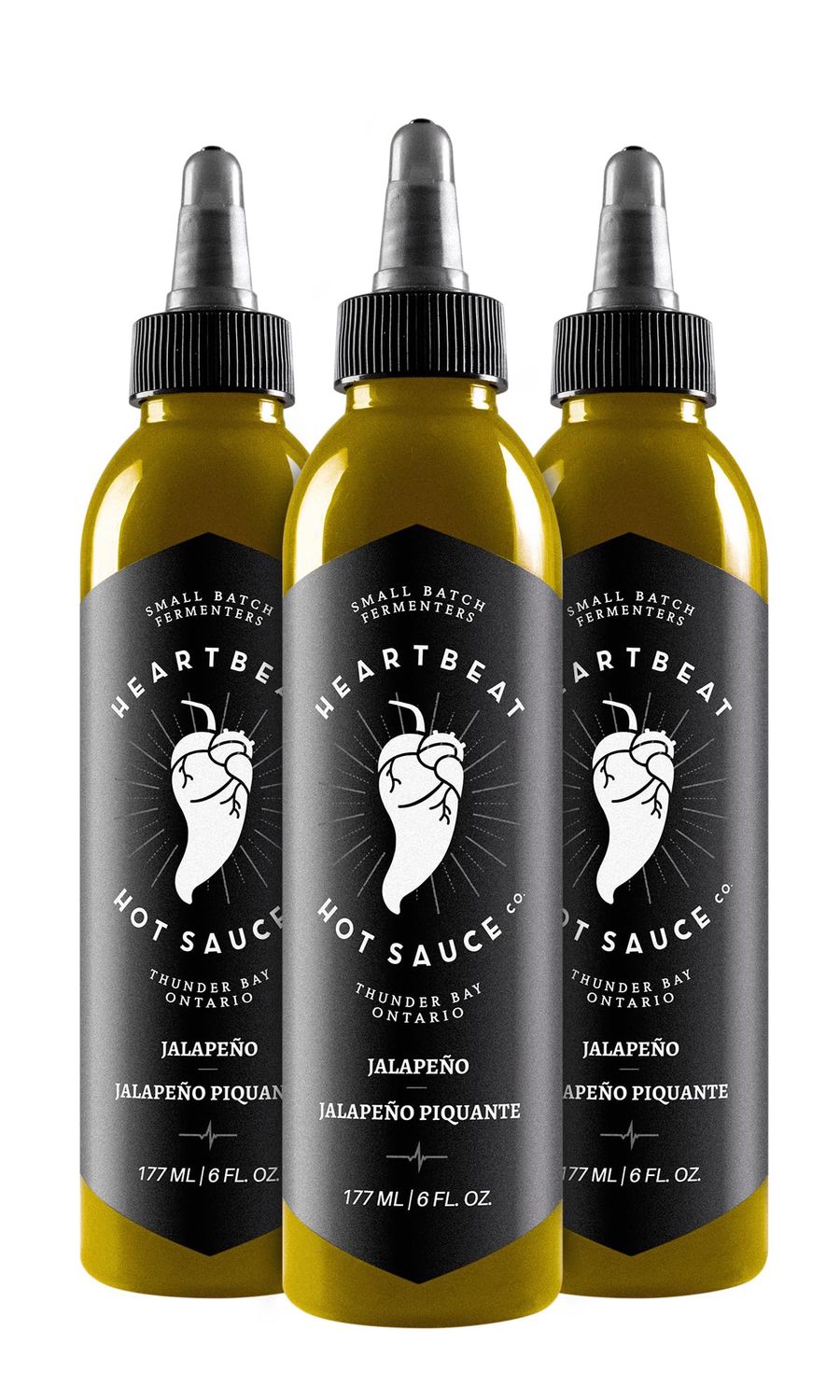 Heartbeat Hot Sauce Co. Jalapeno 6 oz. 3 pack