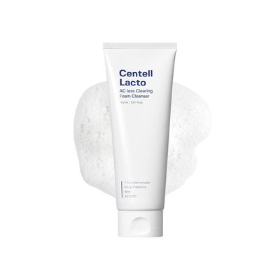 SUNGBOON EDITOR Centell Lacto AC Less Clearing Foam Cleanser Acne Face Wash for Oily Skin Exfoliating Acne Treatmemt with Probiotics &amp; BHA Deep Pore Cleanser Korean Skin Care
