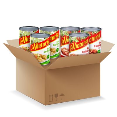 LA VICTORIA Variety Pack, Green, Red enchilada sauce, 10 oz Can (6 Pack)