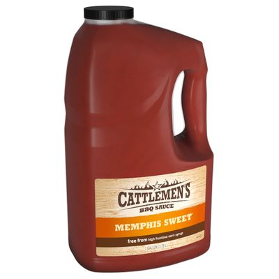 Cattlemen&#39;s Memphis Sweet BBQ Sauce, 1 gal - One Gallon of Sweet Memphis Barbeque Sauce, Best on Wings, Ribs, Burgers and More