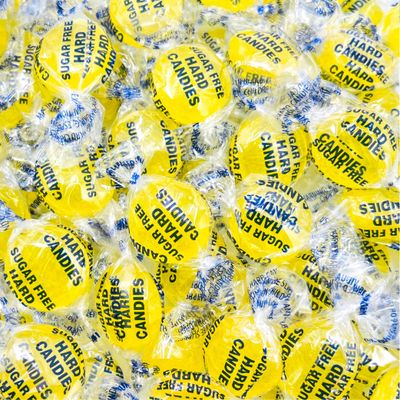 Arcor Sugar-Free Lemon Hard Candy 1 Pound Bag - Approx. 75 Count Individually Wrapped