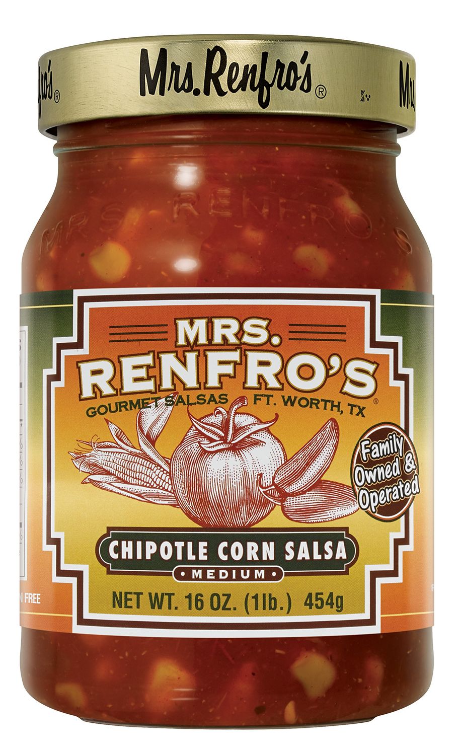 Mrs. Renfro&#39;s Chipotle Corn Salsa, 16 oz (2 Pack)