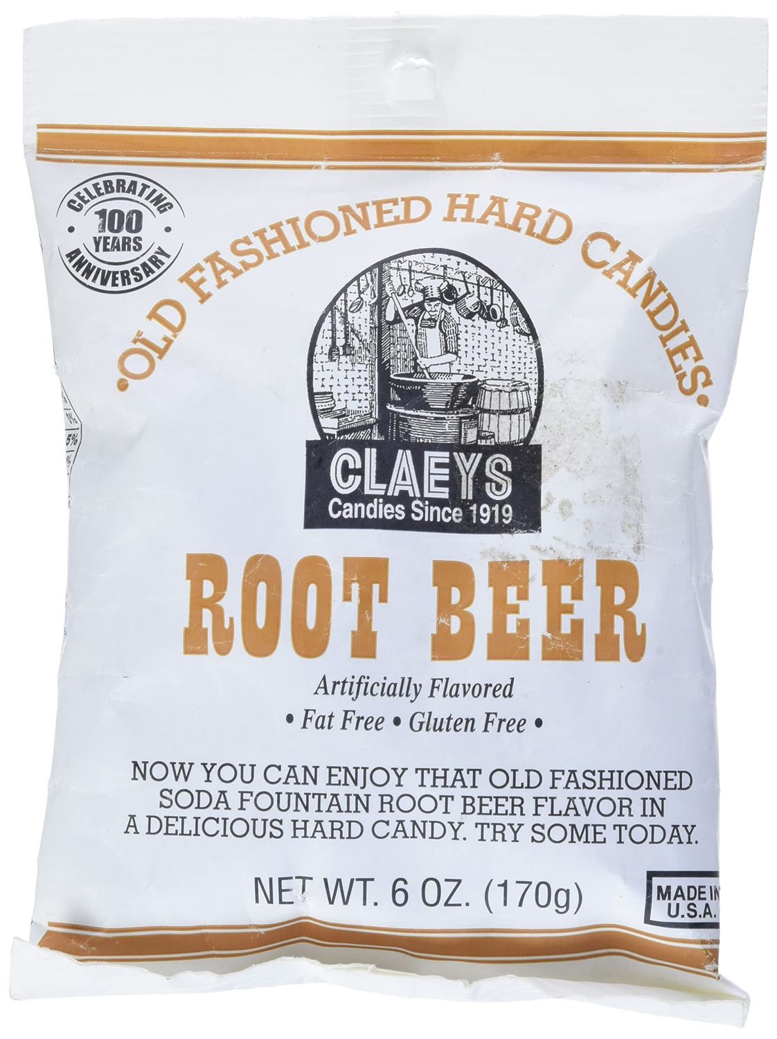 Claey&#39;s Root Beer Drops, 6-Ounce Packages (Pack of 12)