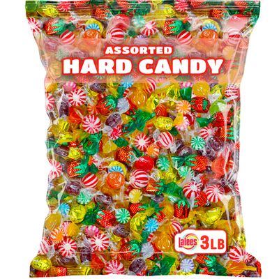 Hard Candy Mix - 3 LB - Assorted Classic Desk Hard Candy - Large Bag for Office - Individually Wrapped - Mint, Starlight, Toffee, Butterscotch, Strawberry and More