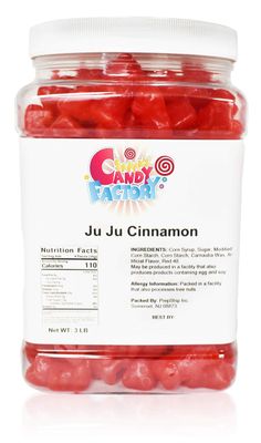 Sarah&#39;s Candy Factory Licorice Bears Ju Ju in Jar (Cinnamon), 3 Lbs