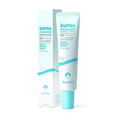 ZealSea 10% Azelaic Acid Facial Cream - Azelaic Acid Serum with AHA for Face, Relief Pimple, Breakouts, Blackhead &amp; Redness, Azelaic Acid Gel Clarify Skin Soothe Irritation, 0.34 Oz Travel Size