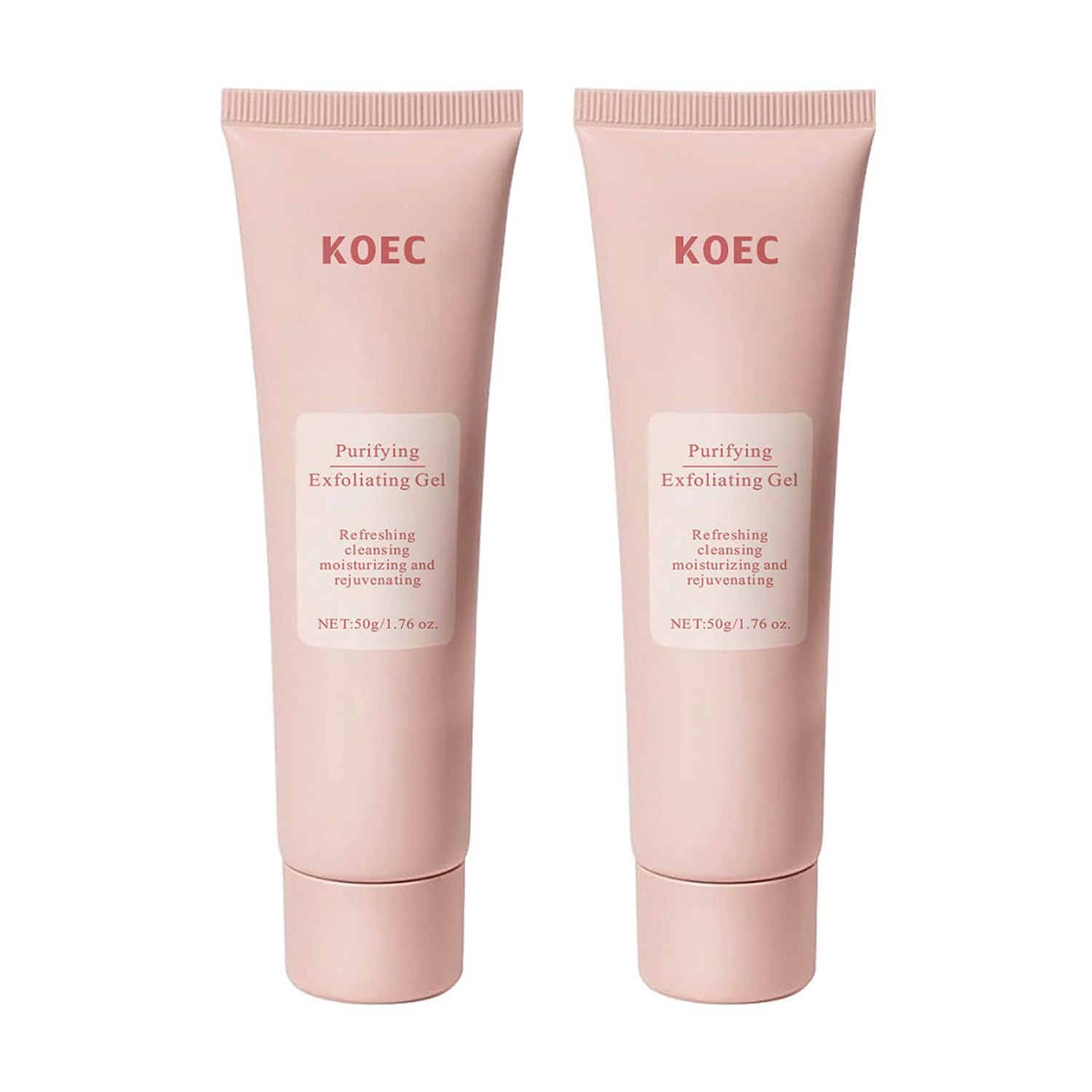 2Pack Purifying Exfoliating Gel,Face Exfoliator Scrub For Pore Minimizer &amp; Skin Smoother,Deep Cleansing Moisturizing Gentle Facial Wash,Smooth Skin Texture,Remove Dirt Oil Control,Korean Skincare