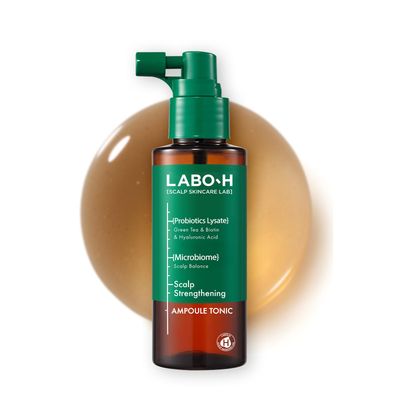 LABO-H Scalp Strengthening Spray for Hair Growth &amp; Anti-Loss Vegan Tonic Serum, Instant Cooling &amp; Soothing with Rosemary and Peppermint Oil, Sulfate Free, Korean, 3.38 Fl oz.