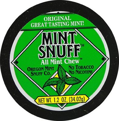 Oregon Mint Snuff Co. - Mint Snuff All Mint Chew - Original Mint Flavor 1.2oz Tin (12 Cans)