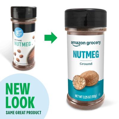 Amazon Grocery, Ground Nutmeg, 3.25 Oz (Previously Happy Belly, Packaging May Vary)