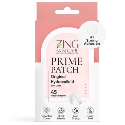Prime Patch - Hydrocolloid Pimple Patches for Face, Clear Zit Stickers &amp; Acne Dots, Strong Adhesion, Ultimate Blemish &amp; Acne Patch, Made in Korea, Vegan (45 Count)