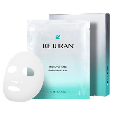 REJURAN Turnover Mask, c-PDRN (5ea) - Original PDRN Skin Repair, Firming, and Deeply Nourishing Ultra Microfiber Sheet Mask, Glass Skin, Korean Skin Care.