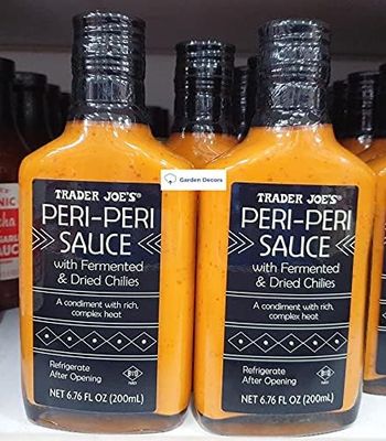 Trader Joe&#39;s Peri-Peri Sauce with Fermented &amp; Dried Chilies 6.76fl oz 200ml (Two Bottles)