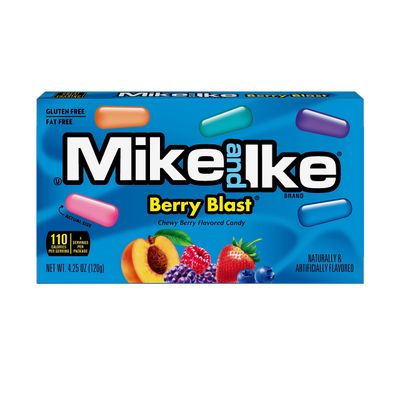 Mike and Ike Candy, Berry Blast, 4.25oz Theater Box, Pack of 12
