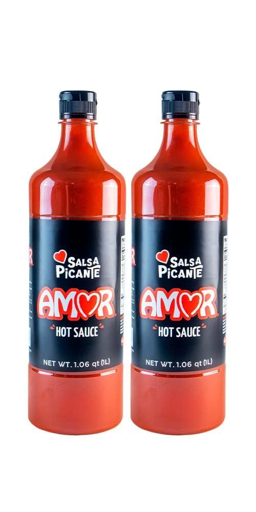 Amor Salsa Picante, Hot Sauce, 33 fl oz, Pack of 2