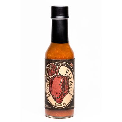 Red Belly Hot Sauce (smoky) - Cobanero Pepper Red Hot Sauce - Amazing Taco Sauce Bursting with a Smoky Tangy Flavor - 5.2oz Craft Red Hot Sauce