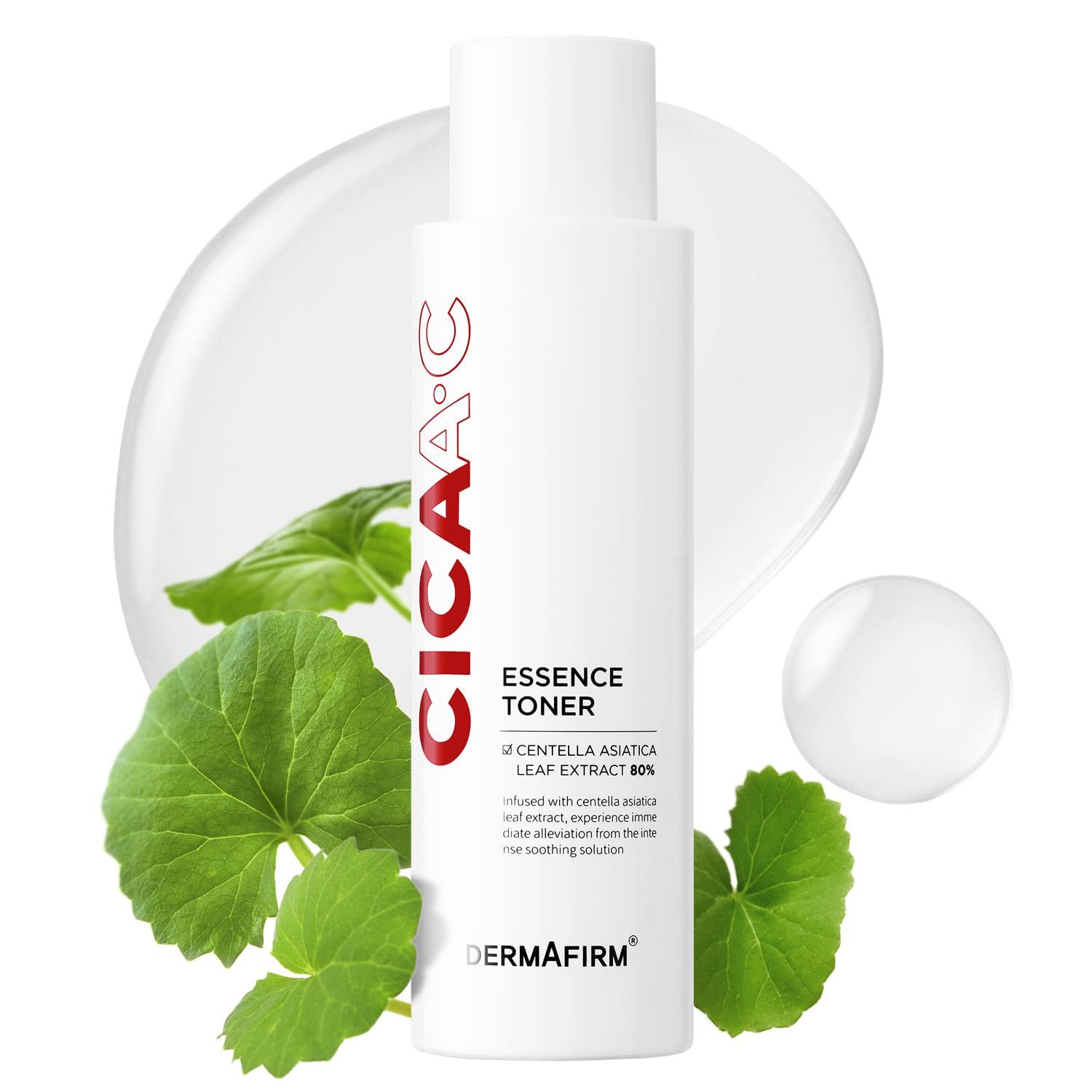 DERMAFIRM Cica AC Essence Toner 5.07 fl oz Centella Toner AHA BHA Toner Exfoliating Toner Salicylic Acid Toner Brightening Toner Soothing Toner K Beauty Facial Toner for Dry, Oily &amp; Sensitive Skin