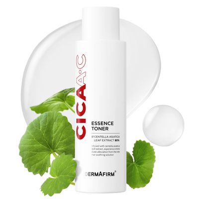 DERMAFIRM Cica AC Essence Toner 5.07 fl oz Centella Toner AHA BHA Toner Exfoliating Toner Salicylic Acid Toner Brightening Toner Soothing Toner K Beauty Facial Toner for Dry, Oily &amp; Sensitive Skin