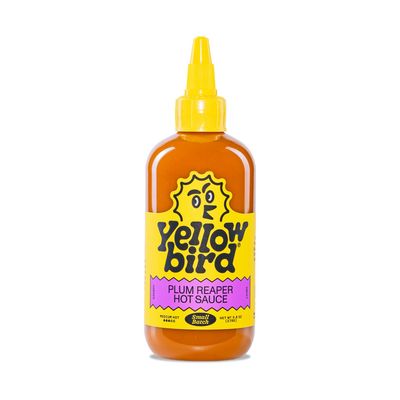 Yellowbird Small Batch Plum Reaper Hot Sauce 9.8 oz. Pantry Size (Medium Hot 1 Bottle Made in Texas)