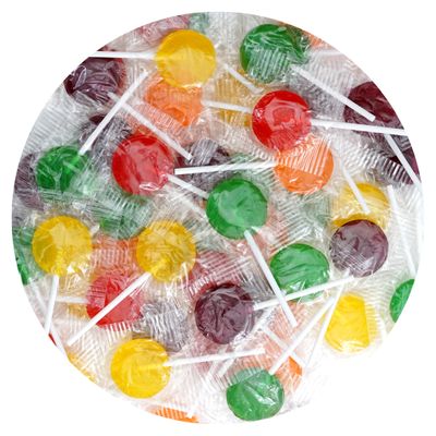 Lollipops Individually Wrapped Bulk, 2 Pound Bulk Candy (Approx 75 pcs.), Assorted Lollipop Flavors of Mixed Fruit Suckers