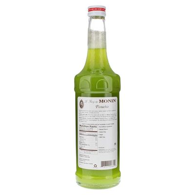 Monin - Pistachio Syrup, Rich and Roasted Pistachio Flavor, Great for Lattes, Mochas, and Dessert Cocktails, Non-GMO, Gluten-Free (750 ml)