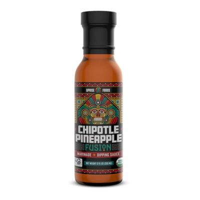 Chipotle Pineapple Fusion Sauce (Dipping Sauce Marinade, Certified Organic, 12 OZ)