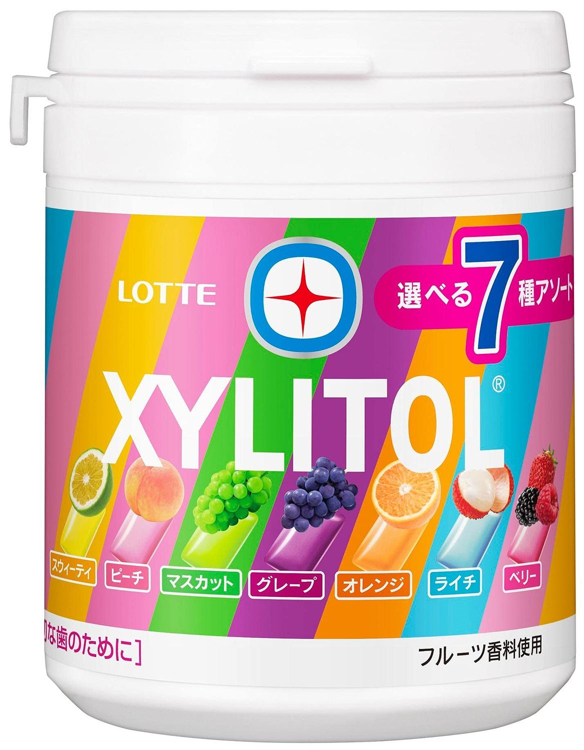 Lotte xylitol gum seven assorted bottle 143g Parallel import