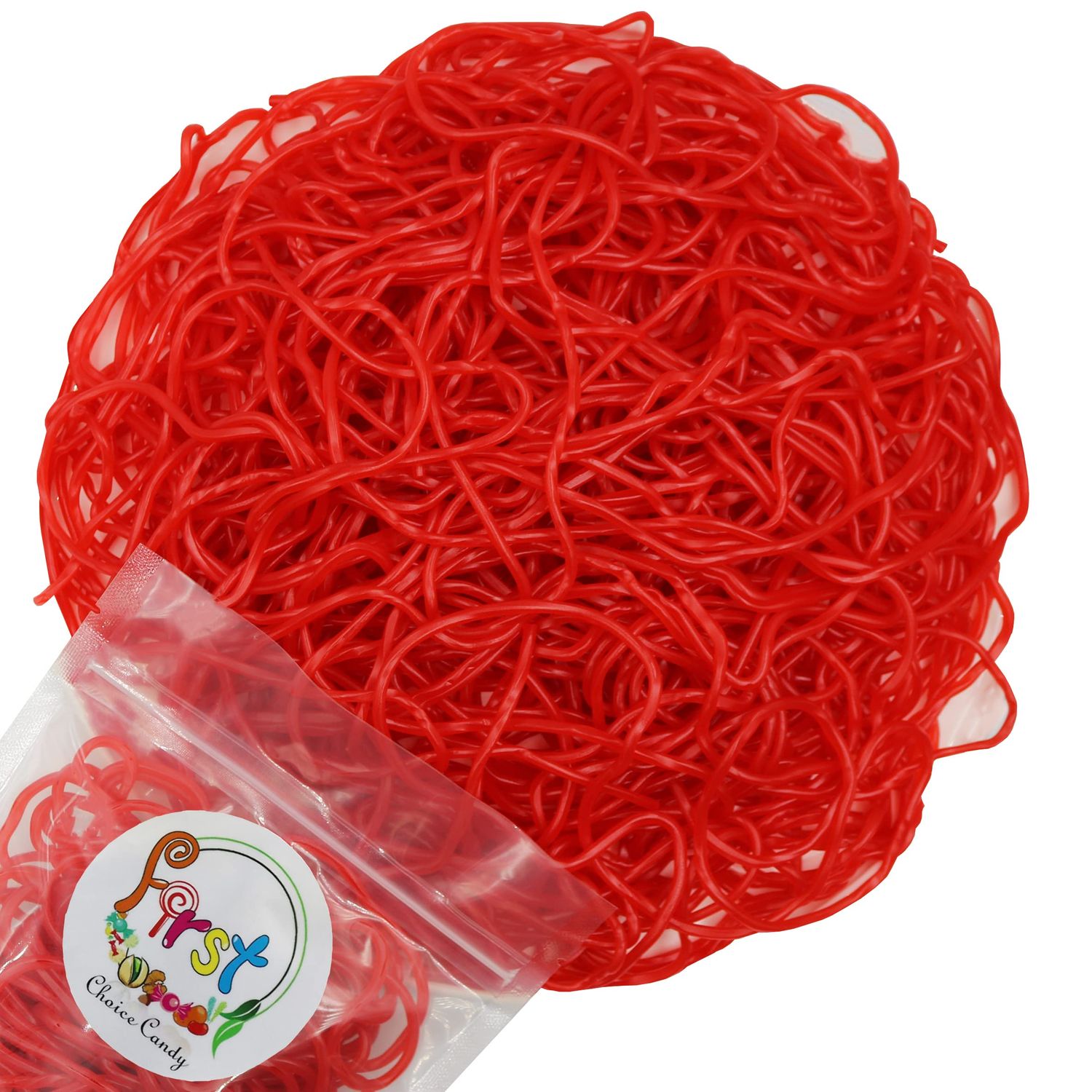 FirstChoiceCandy Juicy Licorice Laces Candy (1.5 Pound (Pack of 1), Red Strawberry)