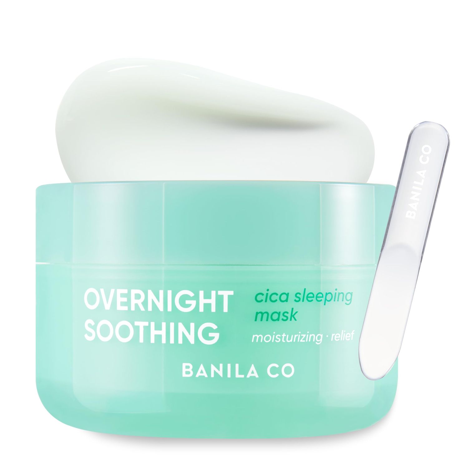 BANILA CO Overnight Soothing Cica Sleeping Mask Centella Asiatica Water for Calming Skin Panthenol for Intense Hydration Korean Facial Skincare Non-Comedogenic (100ml / 3.38 fl oz)