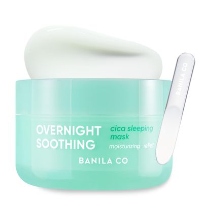 BANILA CO Overnight Soothing Cica Sleeping Mask Centella Asiatica Water for Calming Skin Panthenol for Intense Hydration Korean Facial Skincare Non-Comedogenic (100ml / 3.38 fl oz)
