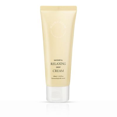 Withderm Waterful Relaxing Deep Cream 100ml - Moisturizing Cream for Sensitive, Dry and Rough Skin - Soothes and Strengthens Skin - Korean Skin Care - Safe, Gentle and Dermatologically Tested