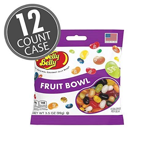 Jelly Belly Fruit Bowl Jelly Beans, Assorted Fruit Flavors, 3.5-oz, 12 Pack