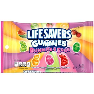 Life Savers, Gummies Chewy Easter Candy Bunnies Eggs, Assortment, 9.0 Ounce