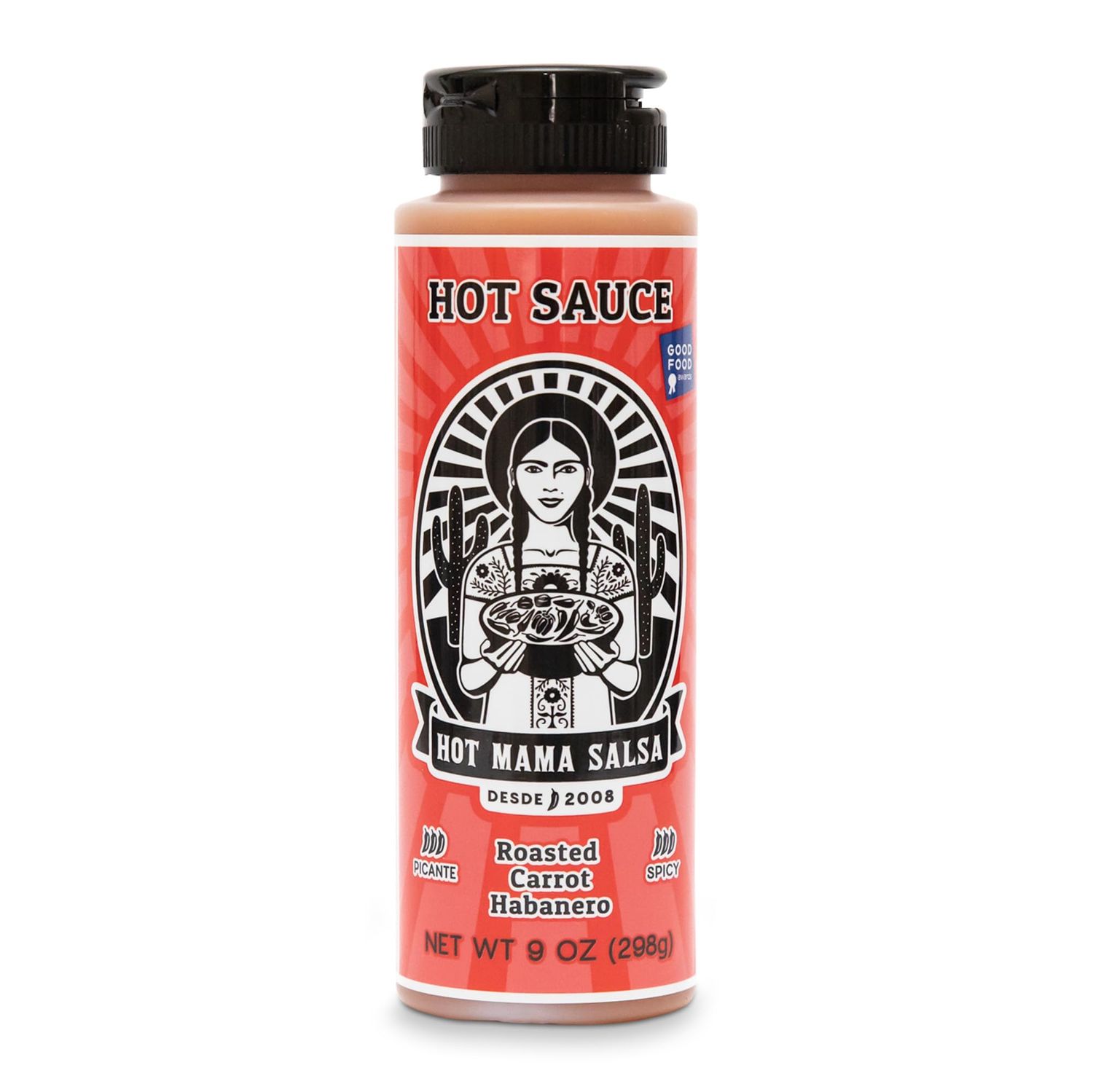 HOT MAMA SALSA Habanero Hot Sauce, 9 OZ