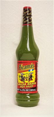 PICAMAS SALSA BRAVA HOT SAUCE (GREEN), Net 6.2 fl oz (185 ml)