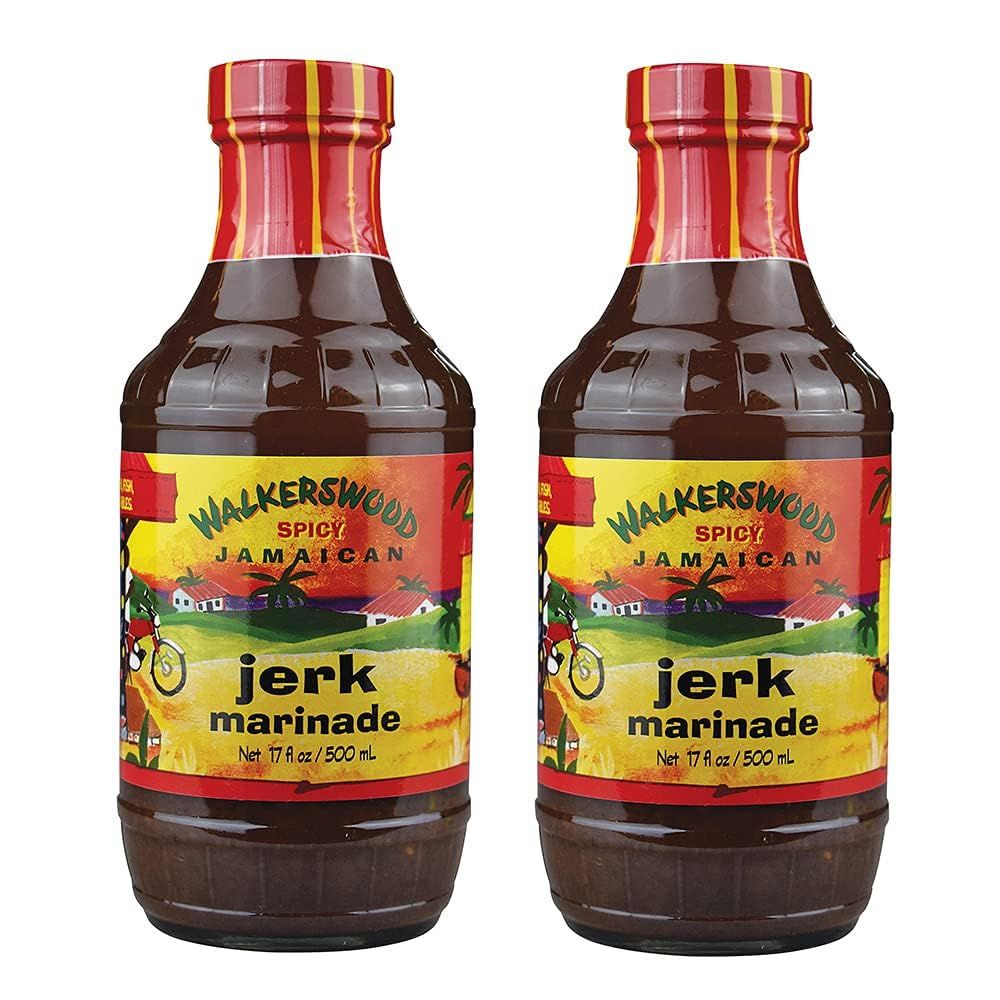 Jamaican Jerk Marinade Seasoning Sauce - Achieve the Absolute Traditional Island Flavor Taste Formulated Perfect on Marinating Meat, Chicken, Fish, and Seafoods 500ml 2 PACK