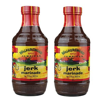 Jamaican Jerk Marinade Seasoning Sauce - Achieve the Absolute Traditional Island Flavor Taste Formulated Perfect on Marinating Meat, Chicken, Fish, and Seafoods 500ml 2 PACK