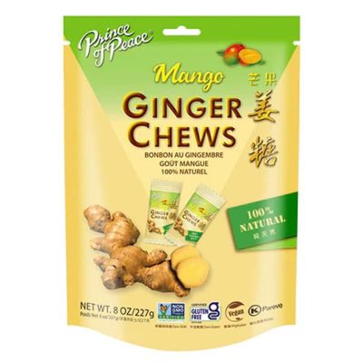 Prince of Peace Ginger Chews, Mango, 8 OZ