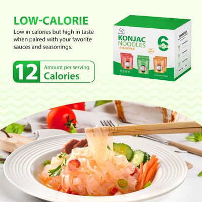 Soeos Konjac Noodles, Shirataki Noodle, Low Calorie, Low Carb, Keto and Paleo Friendly, 3 Variety Noodles, Fettuccine, Angel Hair, Spaghetti, 8.8 oz (250 g)6