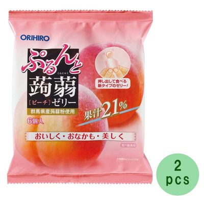 jelly Peach 4.2oz 2pcs Japanese Pouch jelly Ninjapo