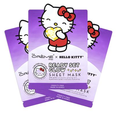 The Crme Shop Hello Kitty Ready Set Glow Sheet Mask (3 Pack)