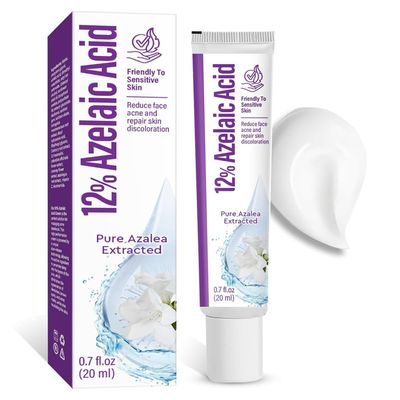 Azelaic Acid 12% Facial Serum with Hyaluronic Acid &amp; Niacinamide, Azelaic Acid Serum for Reducing Blemish &amp; Rosacea Acne, Prevents Acne Breakouts, Ease Pimple Clarify Skin Soothe Irritation