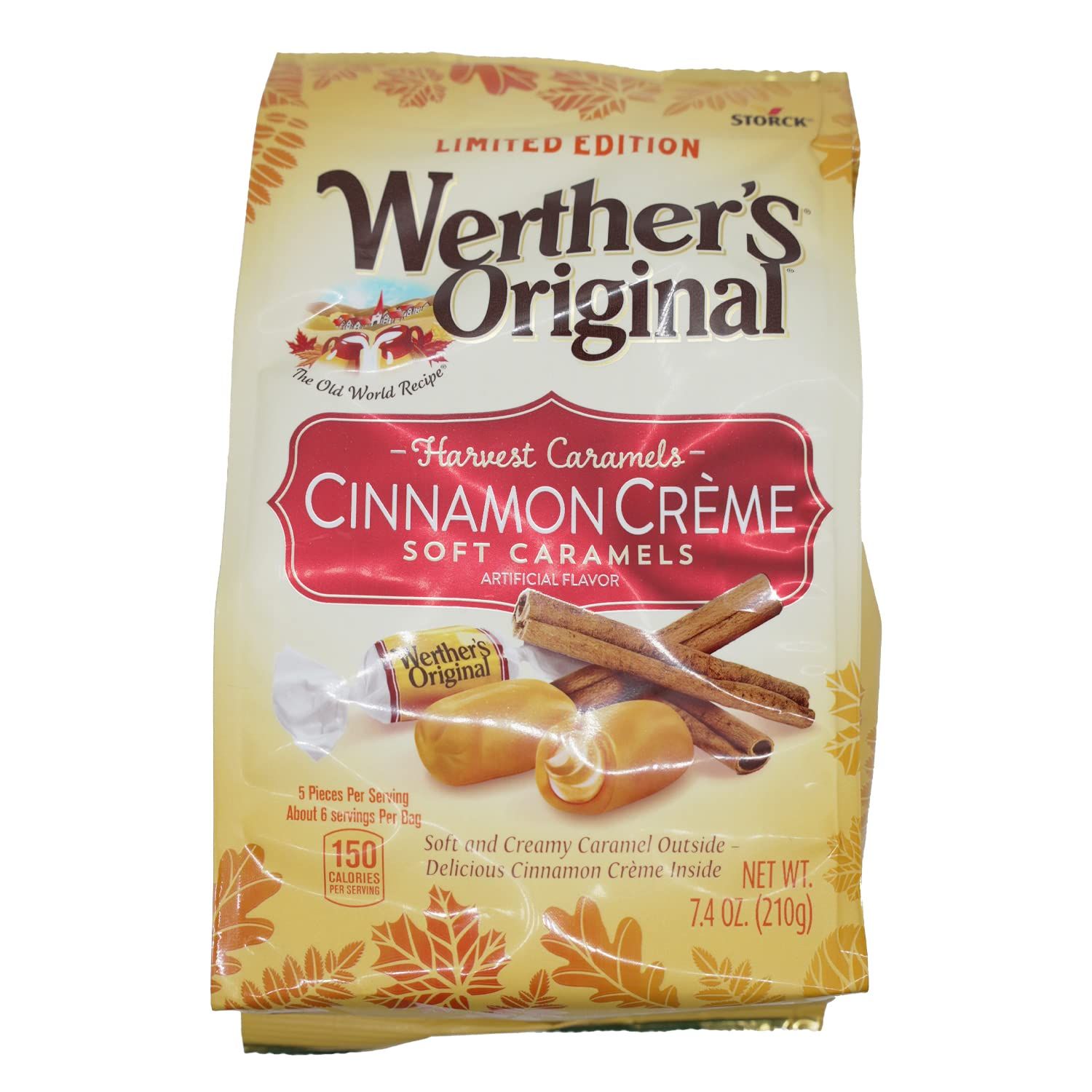 Werther&#39;s Original Cinnamon Creme Caramels 7.4 oz. Bag