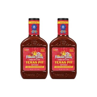 Famous Dave&#39;s - 2 pck, Texas Pit BBQ Sauce (38 oz.)