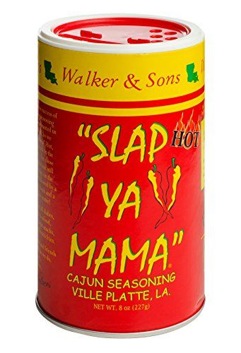 Slap Ya Mama Cajun Seasoning from Louisiana, Hot Blend, No MSG and Kosher, 8 Ounce Can