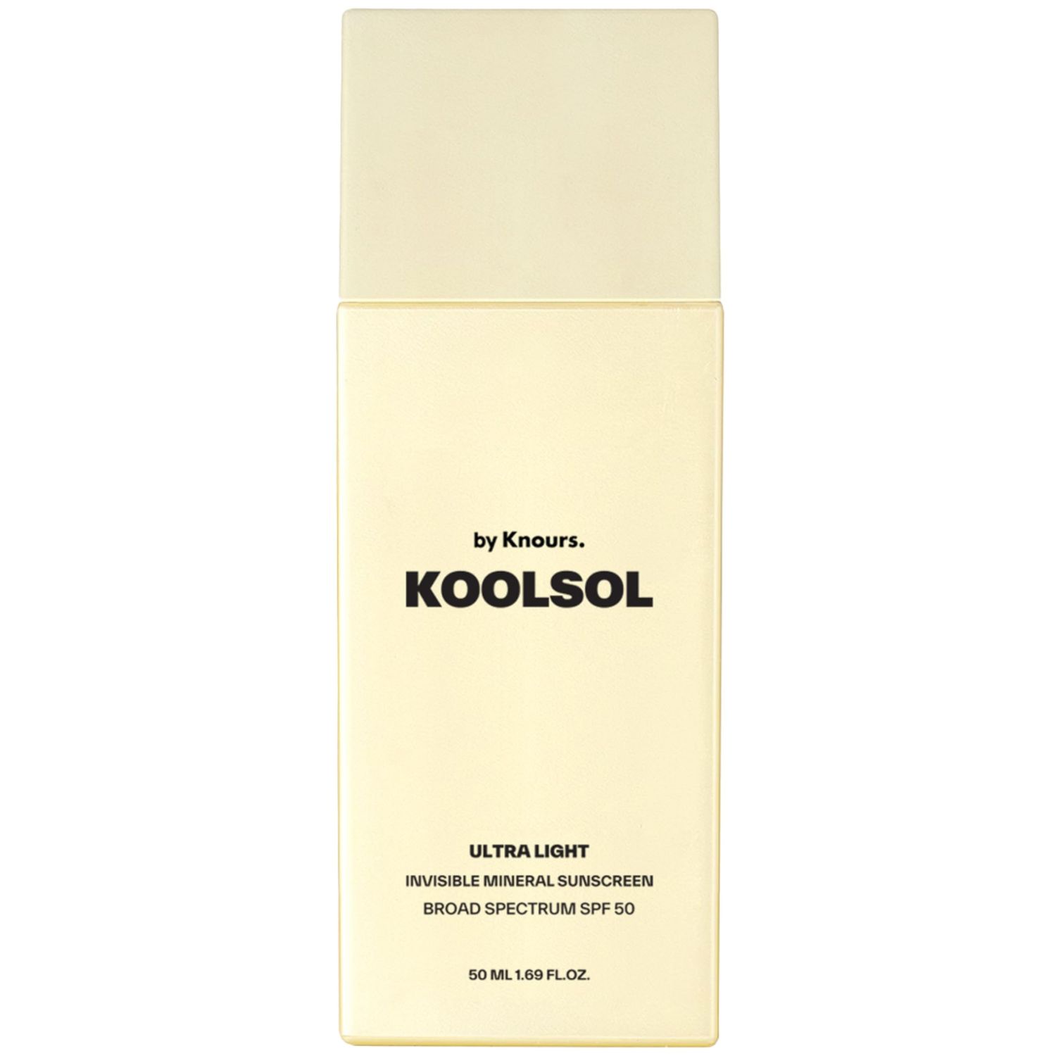 Koolsol by Knours Ultra-Light Invisible Mineral Sunscreen Broad Spectrum SPF 50, Moisturizing for All Skin Types, Korean Innovation, 50ml/1.69 fl. oz.